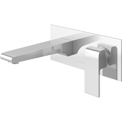 Змішувач прихованого монтажу для раковини Kohlman Saxo Chrome QW185S (внутрішня частина у комплекті), фото 