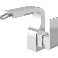 Змішувач для біде Kohlman Saxo Chrome QB130S (з донним клапаном), фото 