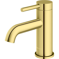 Смеситель для раковины Kohlman Axel Gold QB100AGD (золотой, низкий), Цвет производителя: золото, фото 