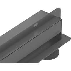 Душевой трап Mexen Flat Wall 2в1 Black MEX-1730090 (90 см, черный матовый), Цвет производителя: черный матовый, Доступные размеры: 90, фото 