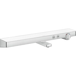 Смеситель для ванны с термостатом Hansgrohe ShowerTablet Select Chrome/White 13183400 (хром/белый, с полкой), фото 