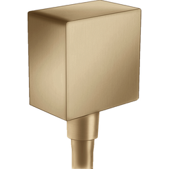 Подключение для душевого шланга Hansgrohe Fixfit Brushed Bronze 26455140 (брашированное бронзовое), Цвет производителя: брашированная бронза, фото 