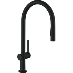 Смеситель для кухни Hansgrohe Talis M54 pull-out spray sBox Matt Black 72801670 (черный матовый, с выдвижной лейкой), Цвет производителя: черный матовый, фото 