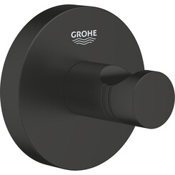 Крючок Grohe QuickFix Start Black 411732430 (черный матовый, одинарный), Цвет производителя: черный матовый, фото 
