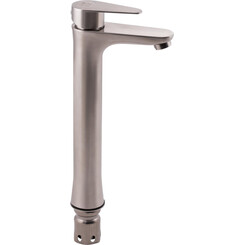 Змішувач для раковини Lidz Vida 001FH LDVID001FHNKS34955 (нікель, високий), фото 