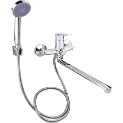 Смеситель для ванны Lidz 19 46 005-1 (LDGLO005CRM35117, с лейкой и шлангом), фото 