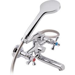 Смеситель для ванны Lidz 75 21 142 Chrome LDLAM142CRM35081 (с лейкой и шлангом), фото 