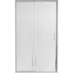 Душевая дверь Qtap Taurus CRM2012-13.C6 (TAUCRM201213C6, 130 см, стекло прозрачное, профиль хром), Доступные размеры: 130, фото 