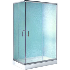 Набор Lidz LWASC12080SLFSET: душевая кабина Wawel LWASC12080SATLOWFR2 + поддон Kapielka LKAST1208014, фото 