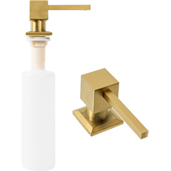 Дозатор для миючого засобу Rea Brushed Gold BAT-05009 (брашований золотий, 330 мл), Колір виробника: золото брошене (матове), фото 