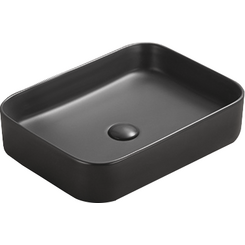 Раковина Mexen Vena 50 Black Mat MEX-22195085 (50x37 см, черная матовая), Доступные размеры: 50 x 37, Цвет производителя: черный матовый, фото 