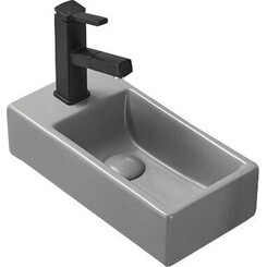 Раковина Mexen Inez 40 Grey Matt MEX-21484061R (40x20 см, серая матовая, правая чаша), Доступные размеры: 40 x 20 R, Цвет производителя: серый матовый, фото 