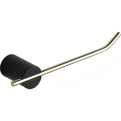 Держатель для туалетной бумаги Mexen Aron Black/Gold MEX-7088133-57 (черный/золотой), Цвет производителя: черный, золото, фото 