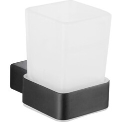 Стакан для зубных щеток Mexen Pavo Black MEX-7030438-70 (черный, настенный), Цвет производителя: черный, фото 