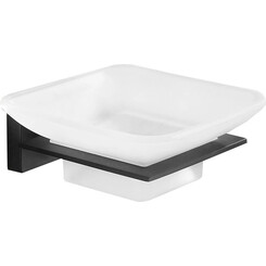 Мыльница Mexen Arno Black MEX-7020739-70 (черная, настенная), Цвет производителя: черный, фото 