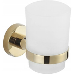 Стакан для зубных щеток Mexen Remo Gold MEX-7050738-50 (золотой, настенный), Цвет производителя: золото, фото 