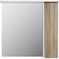 Зеркальный шкаф Am.Pm Gem S M91MPR0751WF38 (75x72 см, белый/под дерево, распашной, правый, с подсветкой), фото 