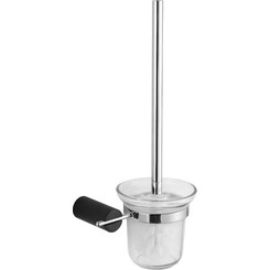 Ёршик для унитаза Mexen Aron Black/Chrome MEX-7088150-07 (черный/хром, настенный), Цвет производителя: черный, хром, фото 