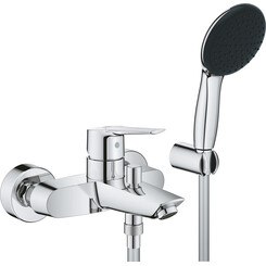 Смеситель для ванны Grohe QuickFix Start 25283002 (с лейкой и шлангом), фото 