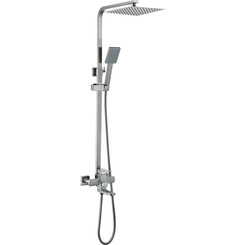 Душевая система Lidz Kubis Nickel 1005 (LDKUB1030NKS28538, никель, с изливом), фото 