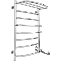 Электрический полотенцесушитель Laris Евромикс П8 73207693 (500x800, хром/белый/черный/золото/бронза, правый, сенсорный, с таймером, с полкой), фото 