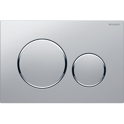 Смывная клавиша Geberit Sigma20 115.882.JQ.1 (сатин/хром), Цвет производителя: сатин, хром, фото 