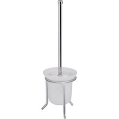 Ершик для унитаза Lidz Oreo 0504 Chrome (LDORE0504CRM32477, напольный), фото 