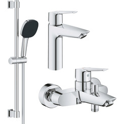 Комплект смесителей для ванной комнаты Grohe QuickFix Start ColdStart M-Size UA202301ME (23746002+24206002+26398001), фото 