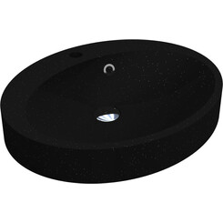 Раковина Miraggio Devon Mirastone Black Shine 8813458 (55x44 см, чорна), Технологія виробництва: Mirastone, Колір виробника: чорний, фото 