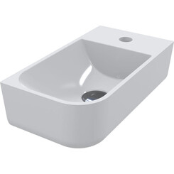 Раковина Miraggio Ko L Miramarble 69125607 (40x22 см, ліва чаша), Доступні розміри: 40 x 22 L, Технологія виробництва: Miramarble, Колір виробника: білий глянець, фото 