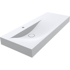 Умивальник Miraggio Viola 1200 L Mirasoft 0002668 (120x46 см, білий матовий, з крилом), Доступні розміри: 120 x 46 L, Технологія виробництва: Mirasoft Technology, Колір виробника: білий матовий, фото 