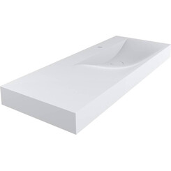 Раковина Miraggio Viola 1200 R Mirasoft 8813436 (120x46 см, біла матова, з крилом), Доступні розміри: 120 x 46 R, Технологія виробництва: Mirasoft Technology, Колір виробника: білий матовий, фото 