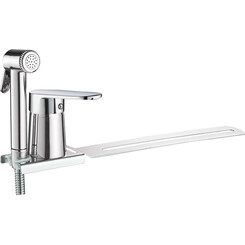 Гігієнічний душ із змішувачем Lidz Tani 024 (k40) (LDTAN024CRM44974, з приставкою для унітазу), фото 