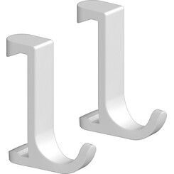 Крючок для ванной Hansgrohe Wallstoris White Matt 27929700 (белый матовый, одинарный, 2 шт.), Цвет производителя: белый матовый, фото 