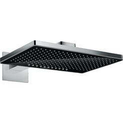 Верхний душ Hansgrohe Rainmaker Select 460 Black/Chrome 24005600 (черный/хром, 2 режима струи, с кронштейном), фото 