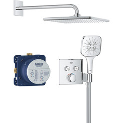 Душова система з термостатом Grohe Grohtherm SmartControl Rainshower 310 Mono Cube Chrome 34865000 (прихованого монтажу), фото 