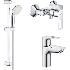 Набір змішувачів для душу 3 в 1 Grohe BauLoop New S-Size (UA) (23337001+23634001+27598001), фото 