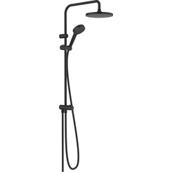 Душевая система Hansgrohe Vernis Blend Showerpipe 200 Black Matt 26272670 (черная матовая, без смесителя), фото 