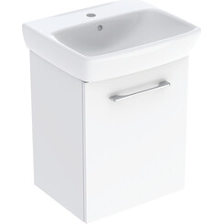 Тумба с умывальником Geberit Selnova Square 502.750.00.1 (50 см, белая, подвесная), Доступные размеры: 50, Цвет производителя: белый, фото 