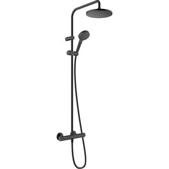 Душевая система с термостатом Hansgrohe Vernis Blend Showerpipe 200 Black Matt 26276670 (черная матовая), фото 