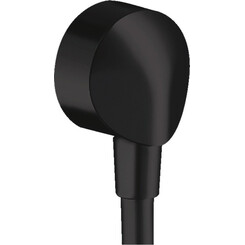 Подключение для душевого шланга Hansgrohe Fixfit E Black Matt 27454670 (черное матовое), Цвет производителя: черный матовый, фото 