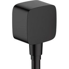 Подключение для душевого шланга Hansgrohe Fixfit Black Matt 26457670 (черное матовое), Цвет производителя: черный матовый, фото 