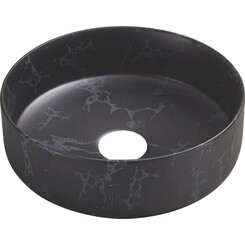 Умывальник Volle Piedra 1301.005132 (34 см, темный мрамор), Цвет производителя: черный мрамор, фото 