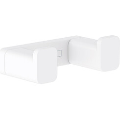 Крючок для ванной Hansgrohe Addstoris White Matt 41755700 (белый матовый, двойной), Цвет производителя: белый матовый, фото 