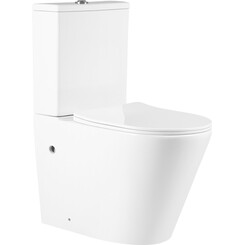 Безободковый унитаз-компакт Volle Lugo 1348.472007 (с сиденьем), Цвет производителя: белый глянец, фото 