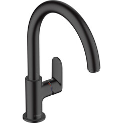 Змішувач для кухні Hansgrohe Vernis Blend Black Matt 71870670 (чорний матовий), Колір виробника: чорний матовий, фото 