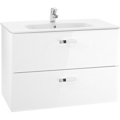 Подвесная тумба Roca Victoria Basic A856576806 (80 см, белая глянцевая, подвесная), фото 