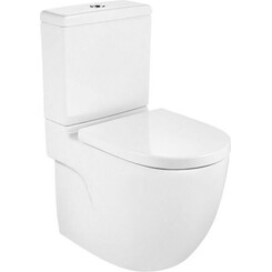 Безободковый унитаз-компакт Roca Meridian A34224L000+A341240000+A8012AC00B (с сиденьем), фото 