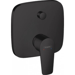 Внешняя часть смесителя скрытого монтажа для ванны Hansgrohe Talis E Black Matt 71745670 (черная матовая), фото 