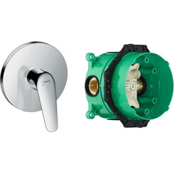 Смеситель скрытого монтажа для душа Hansgrohe Novus 71065000+01800180 (внутренняя часть в комплекте), фото 